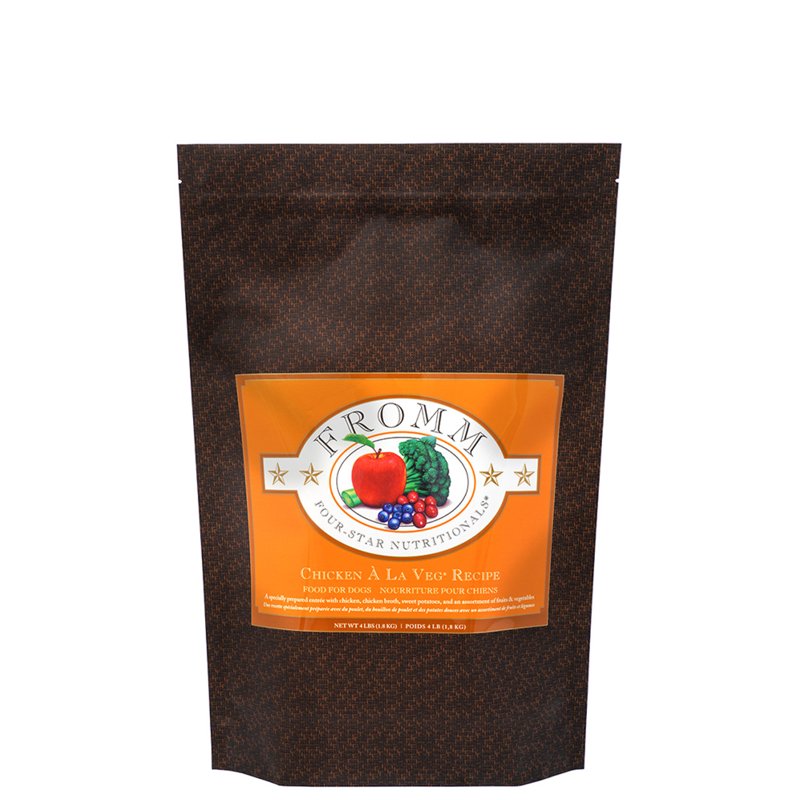 Fromm Four-Star Nutritionals Chicken A La Veg Dog Food - Premium Dry Dog Food - Chicken Recipe - 26 lb
