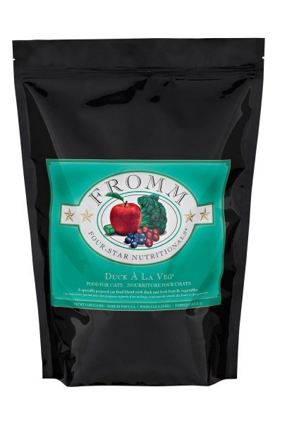 Fromm Four-Star Nutritionals Duck A La Veg Cat Food - Premium Dry Cat Food - Duck Recipe - 4 lb