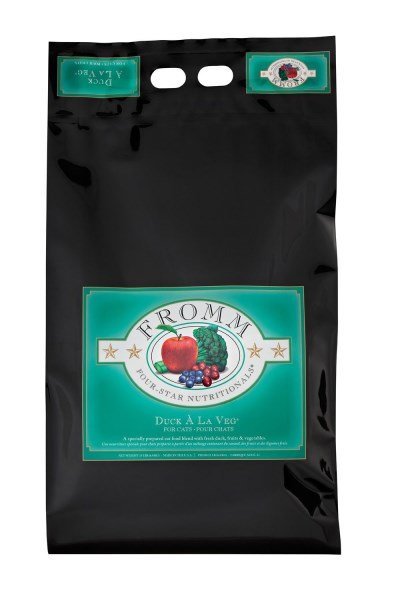 Fromm Four-Star Nutritionals Duck A La Veg Cat Food - Premium Dry Cat Food - Duck Recipe - 10 lb