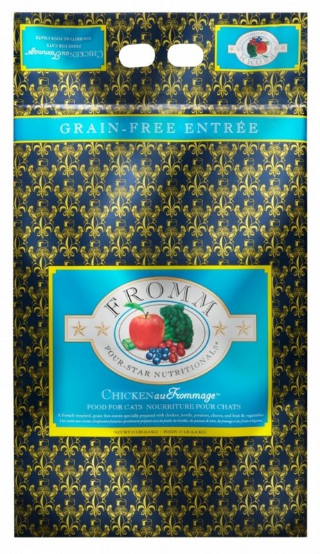 Fromm Four-Star Nutritionals Chicken Au Frommage Cat Food - Premium Dry Cat Food - Chicken Recipe - 10 lb