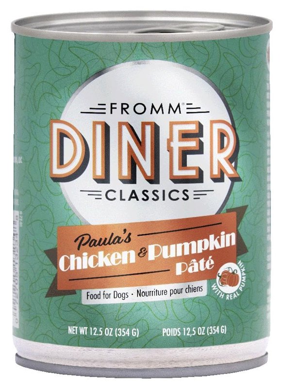 Diner Classics Paula’s Chicken & Pumpkin Pâté Dog Food