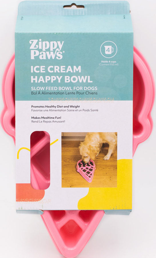 Zippypaws Happy Bowl Slow Feeder Ice Cream