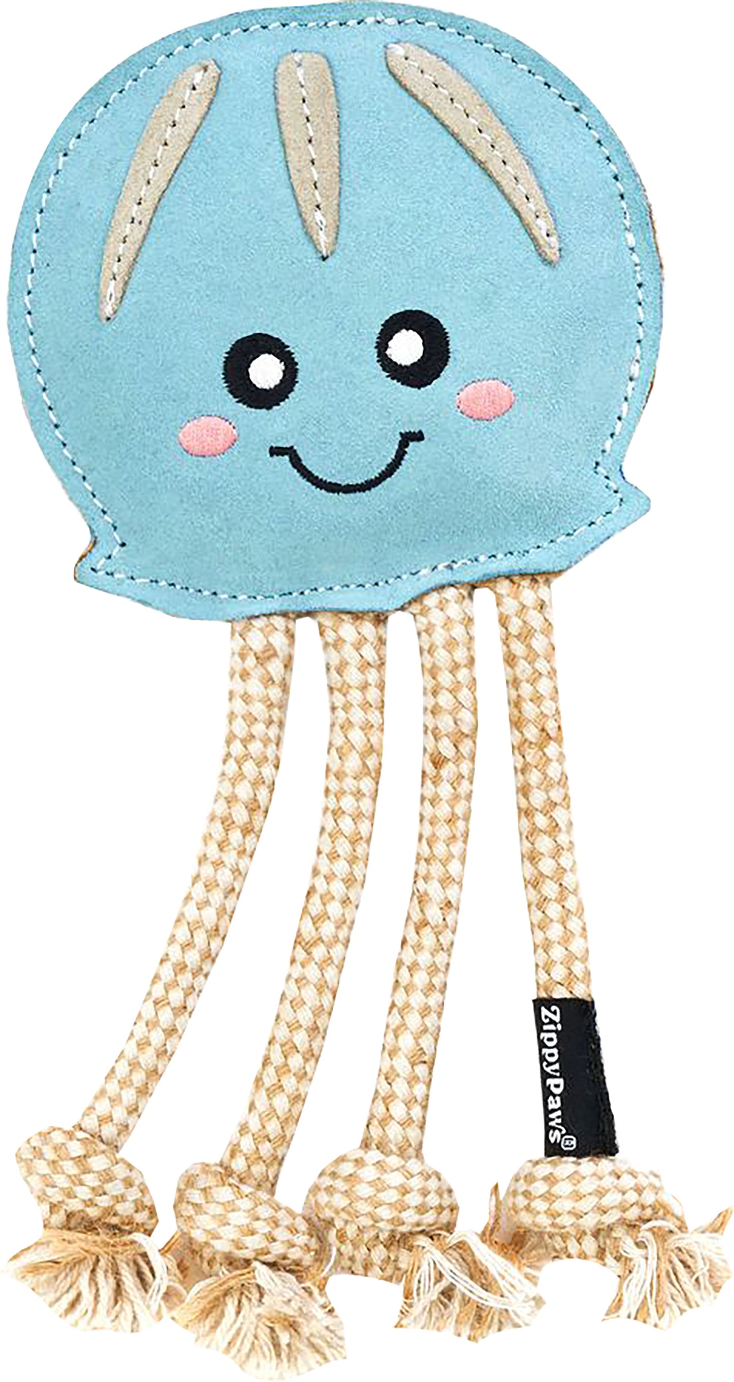 Zippypaws Ecozippy Suede & Rope Buddies Octopus