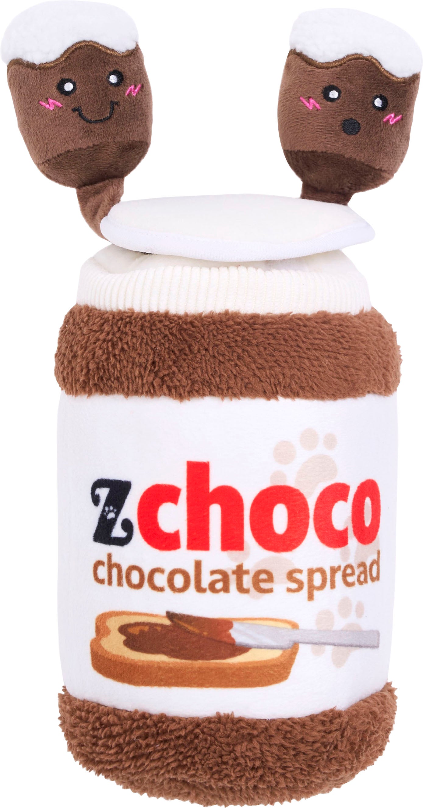 Zippypaws Bungee Burrow - Chocolate Spread Jar