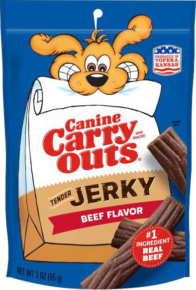 Canine Carry Outs Tender Jerky Dog Treats (Pack Of 6)