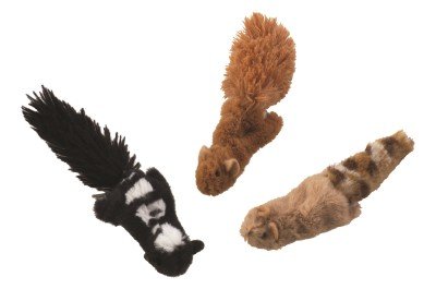 Skinneeez Cat Toys, 3" Forested, Creature May Vary
