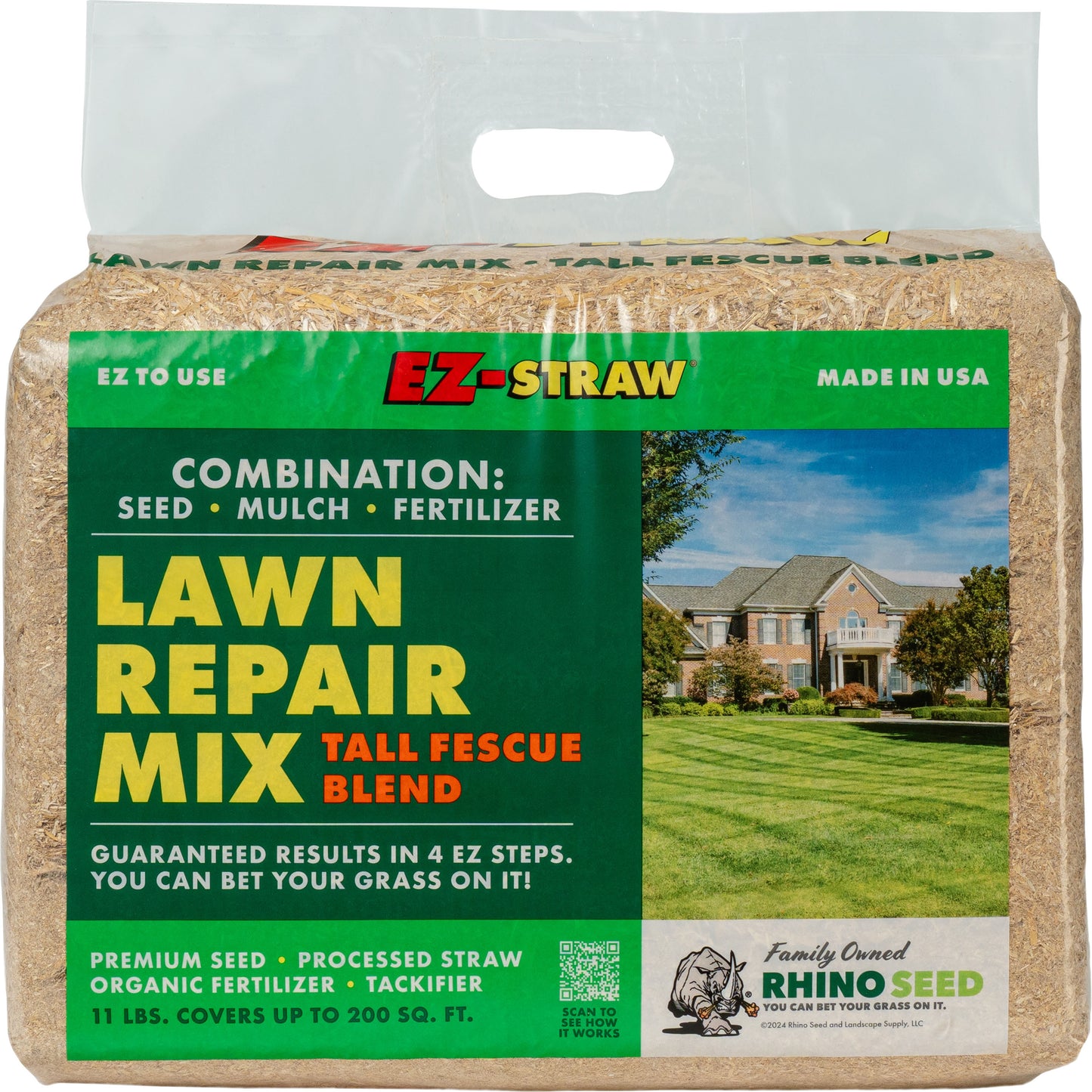 Ez-Straw Lawn Repair Mix Covers 200 Sq Ft