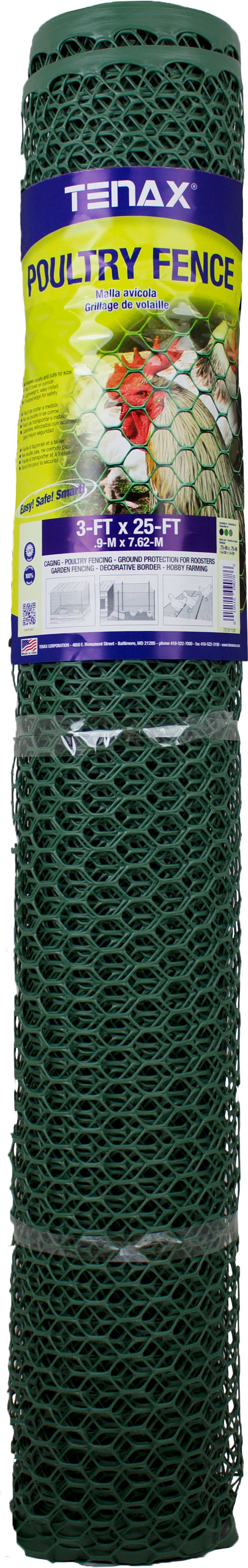 Tenax Plastic Hex Net Poultry Fence