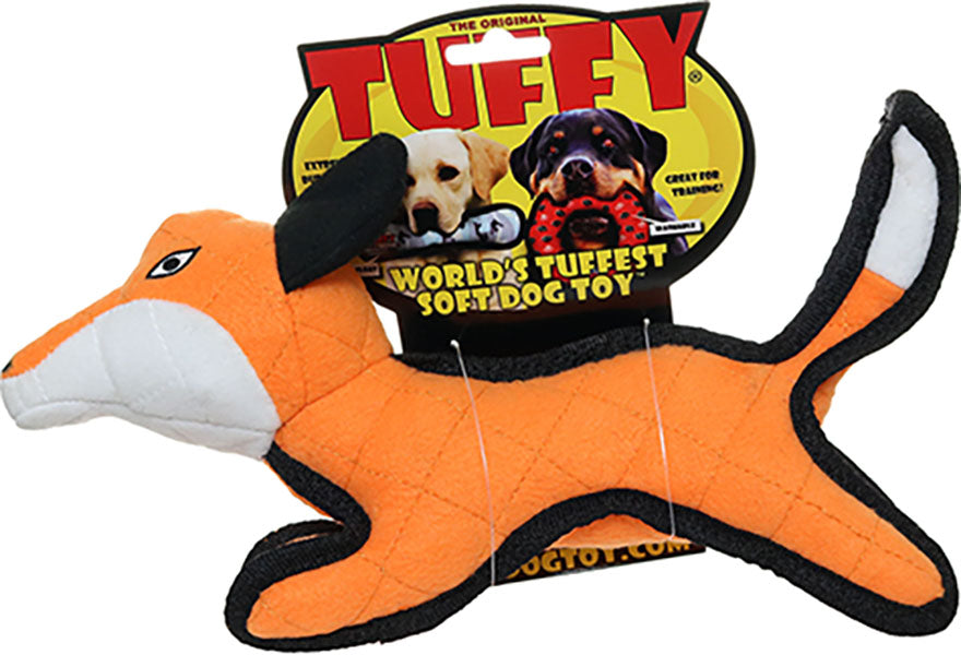 Tuffy Jr Zoo Fox Durable Soft Dog Toy