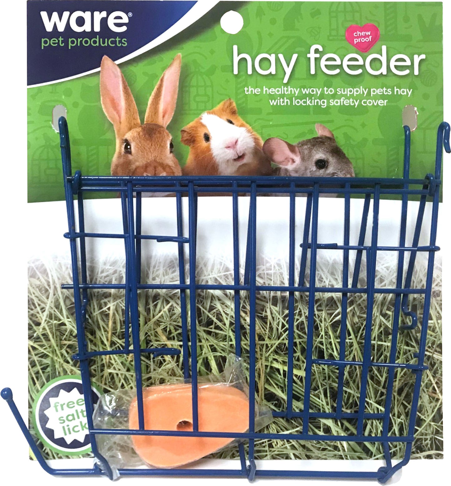 Hay Feeder Wire Rack W/Salt Lick