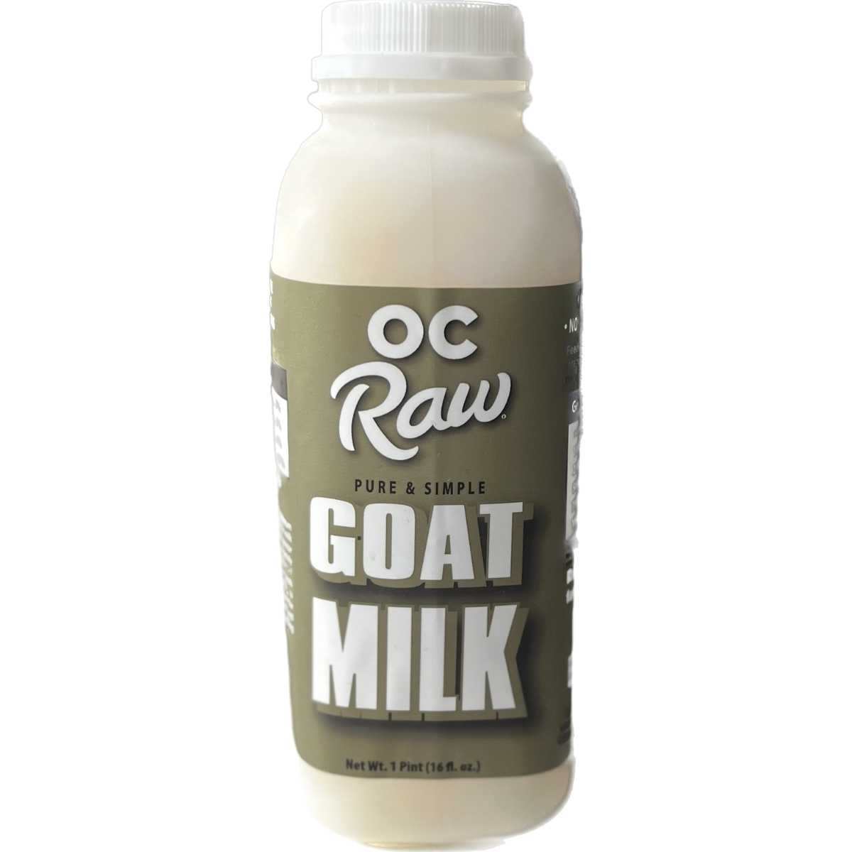 OC Raw Frozen Pure & Simple Raw Goats Milk-Pint