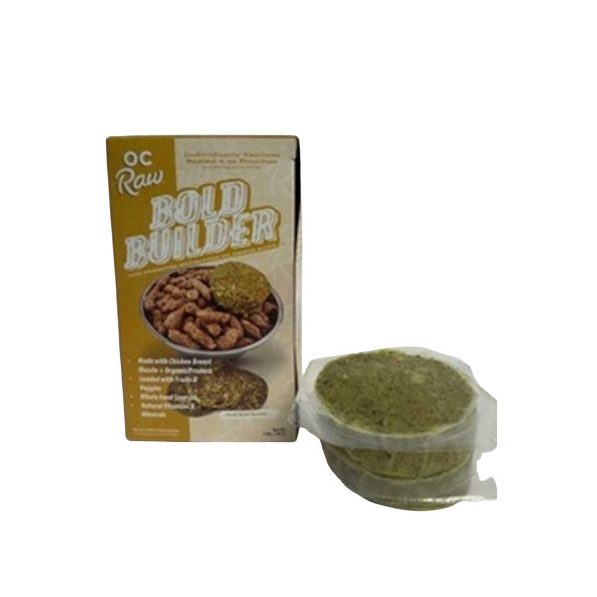 OC Raw Frozen BOLD BUILDER Gold- 2 lb Box (contains 8ea x 4oz pouches)- Chicken blend