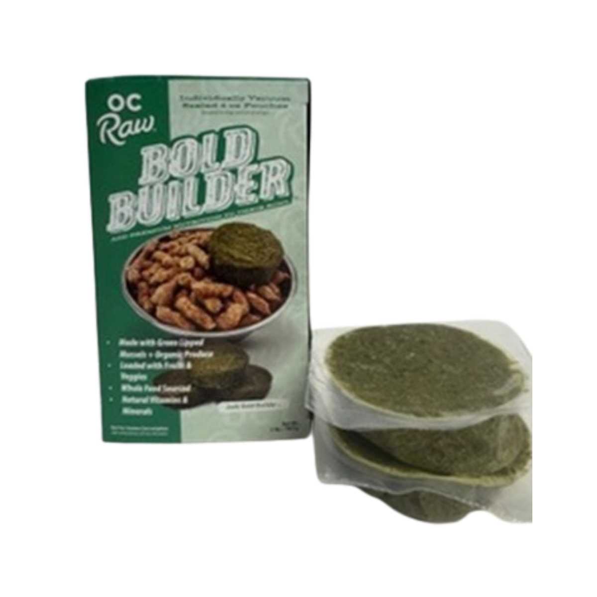 OC Raw Frozen BOLD BUILDER Jade- 2 lb Box (contains 8ea x 4oz pouches)- Mussels blend