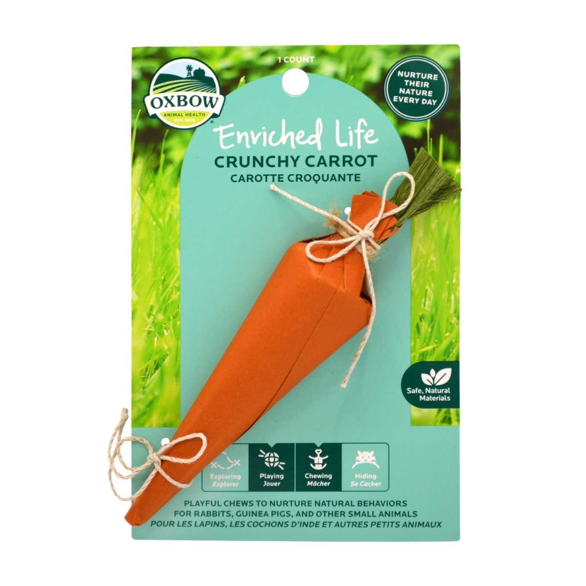 Oxbow Enriched Natural Elife-Crunchy Carrot-3 pk