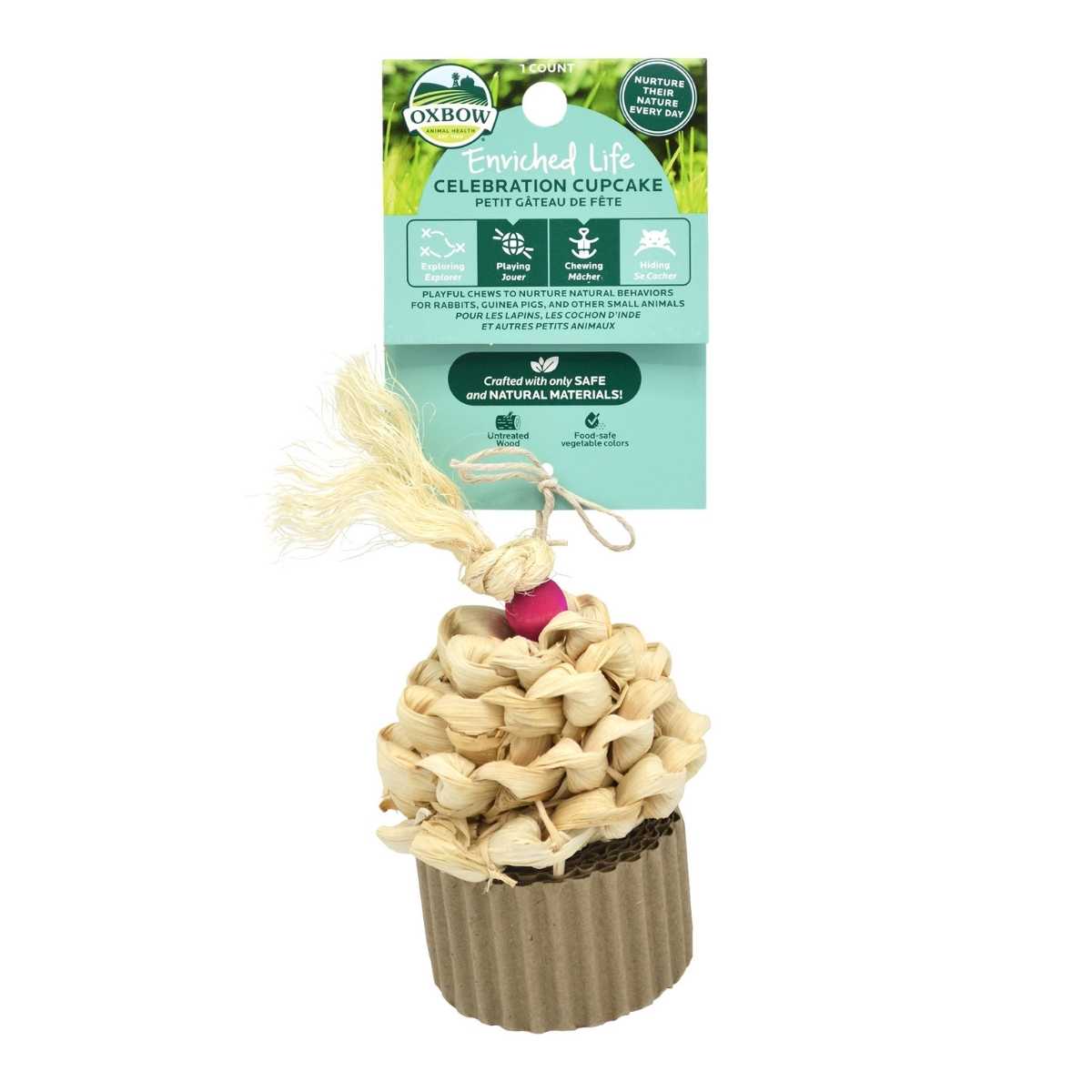 Oxbow Enriched Natural Celebration Cupcake-3 pk
