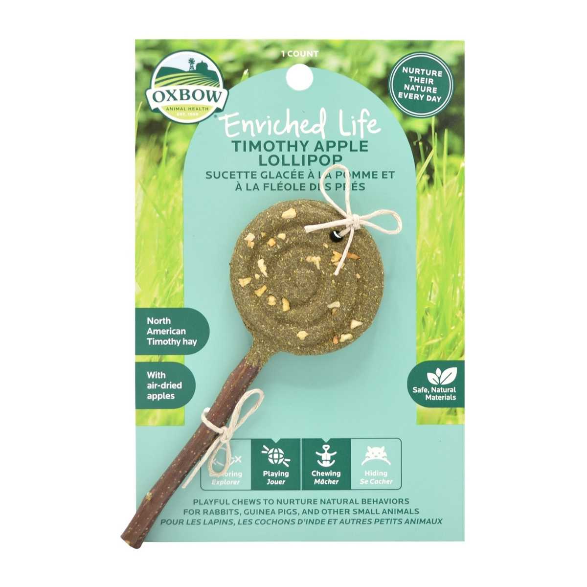 Oxbow Enriched Natural Timothy Lollipop