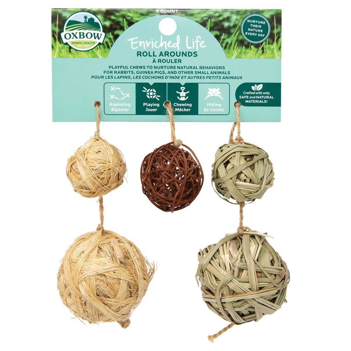 Oxbow Enriched Natural Roll Arounds-3 pk