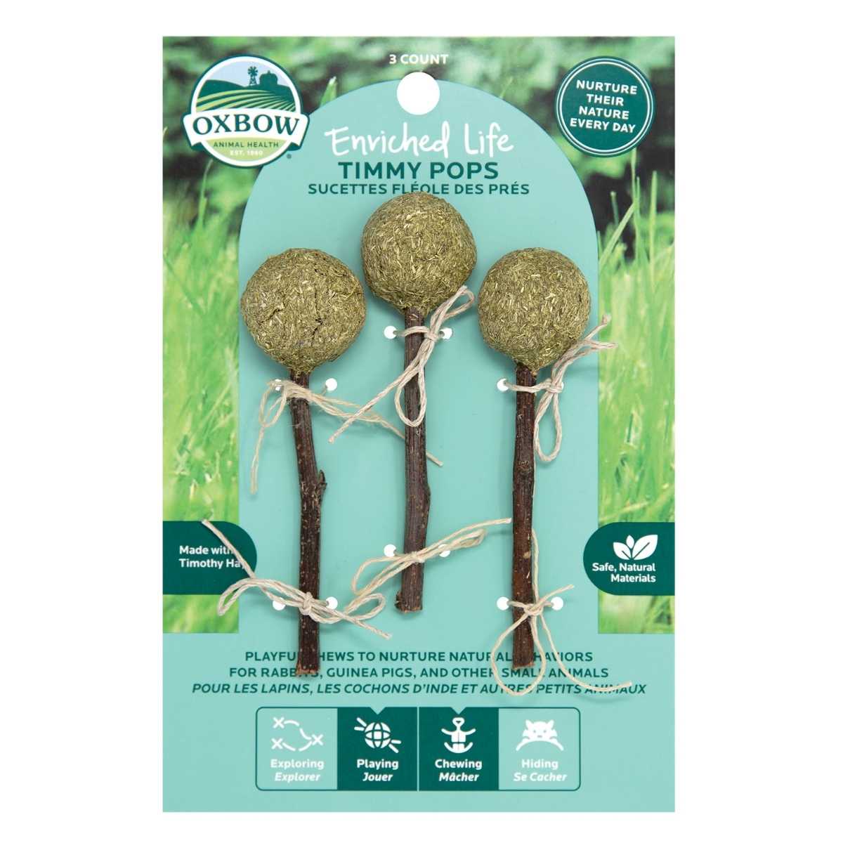 Oxbow Enriched Natural Timmy Pops-3 pk