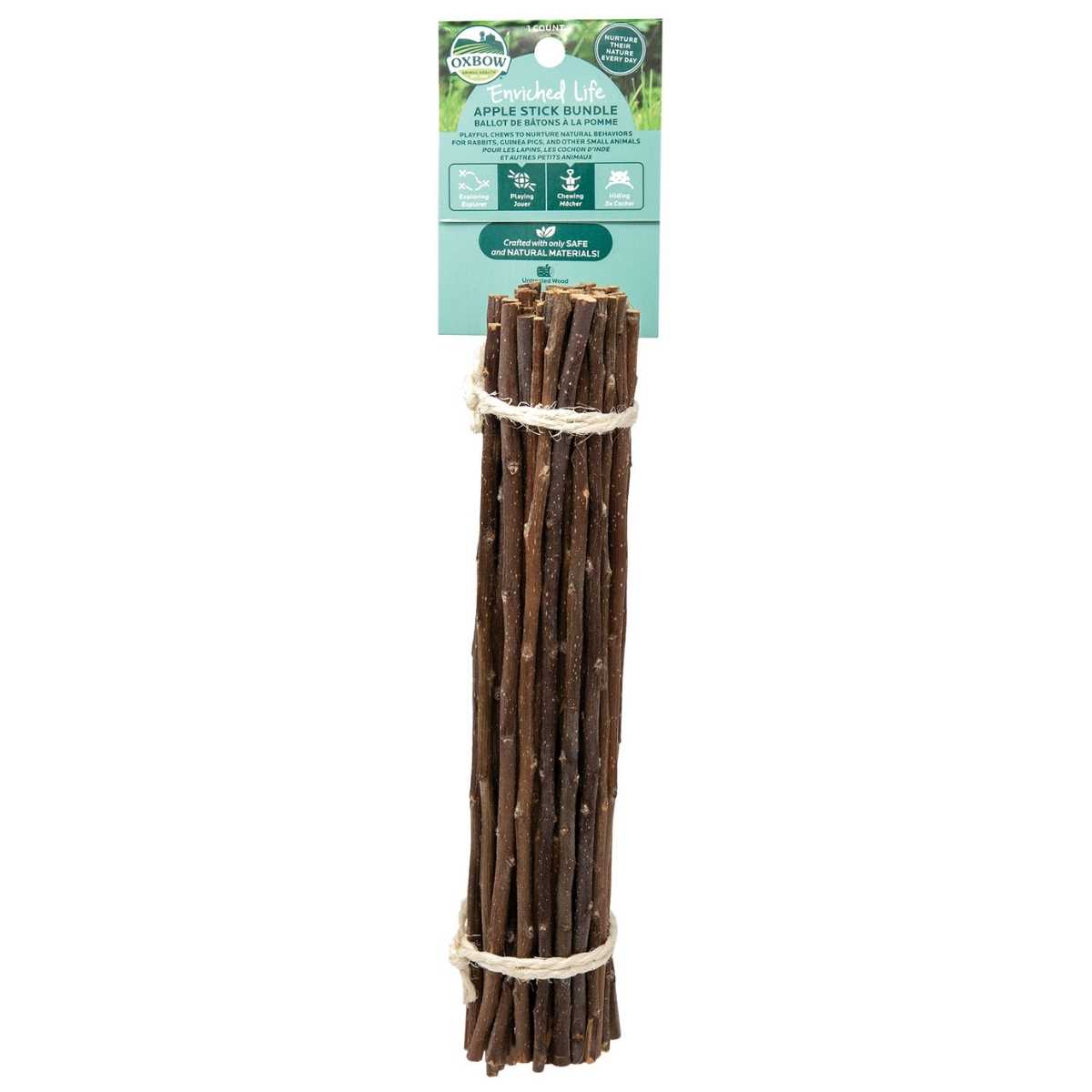 Oxbow Enriched Natural Apple Stick Bundle-3 pk