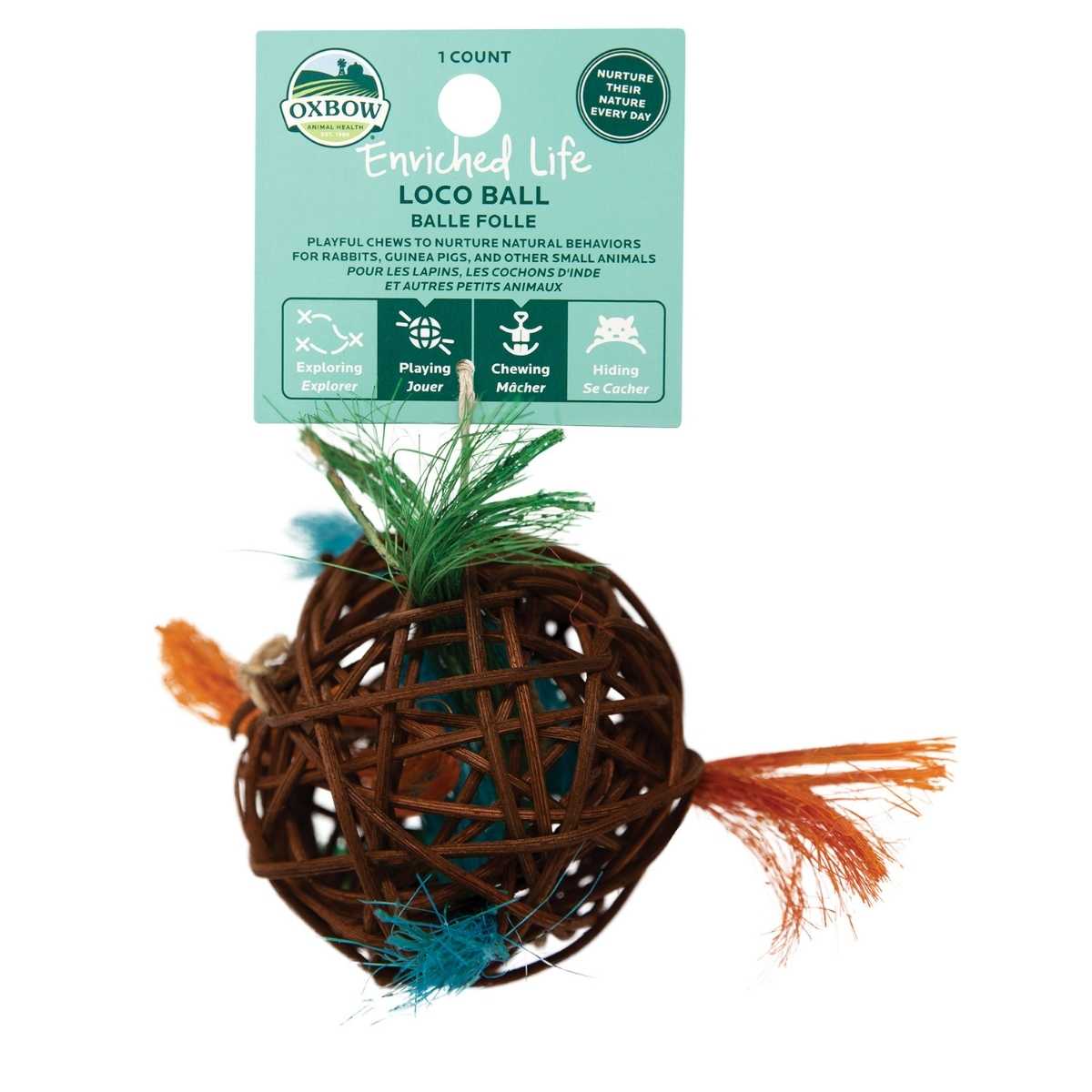 Oxbow Enriched Natural Loco Ball-3 pk