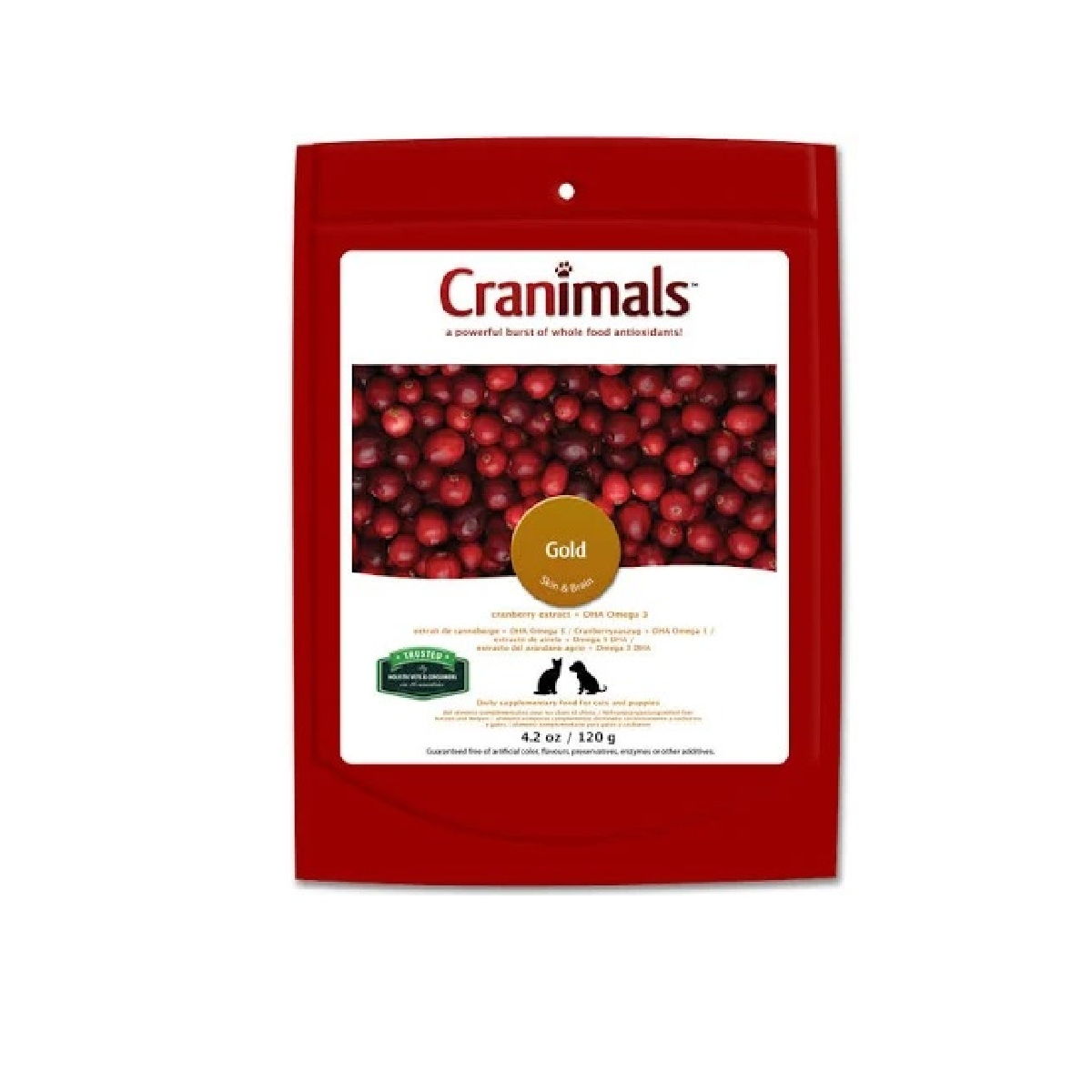 Cranimals Gold (Skin & Coat, Brain & Eye Development)-4.2 oz Bag