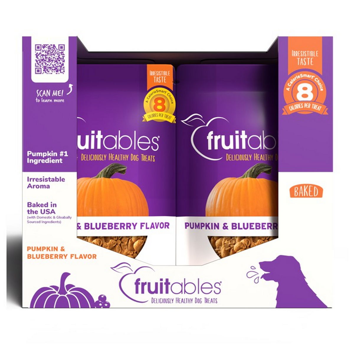 Fruitables Pumpkin & Blueberry Crunch Display- 12 oz 8 ct