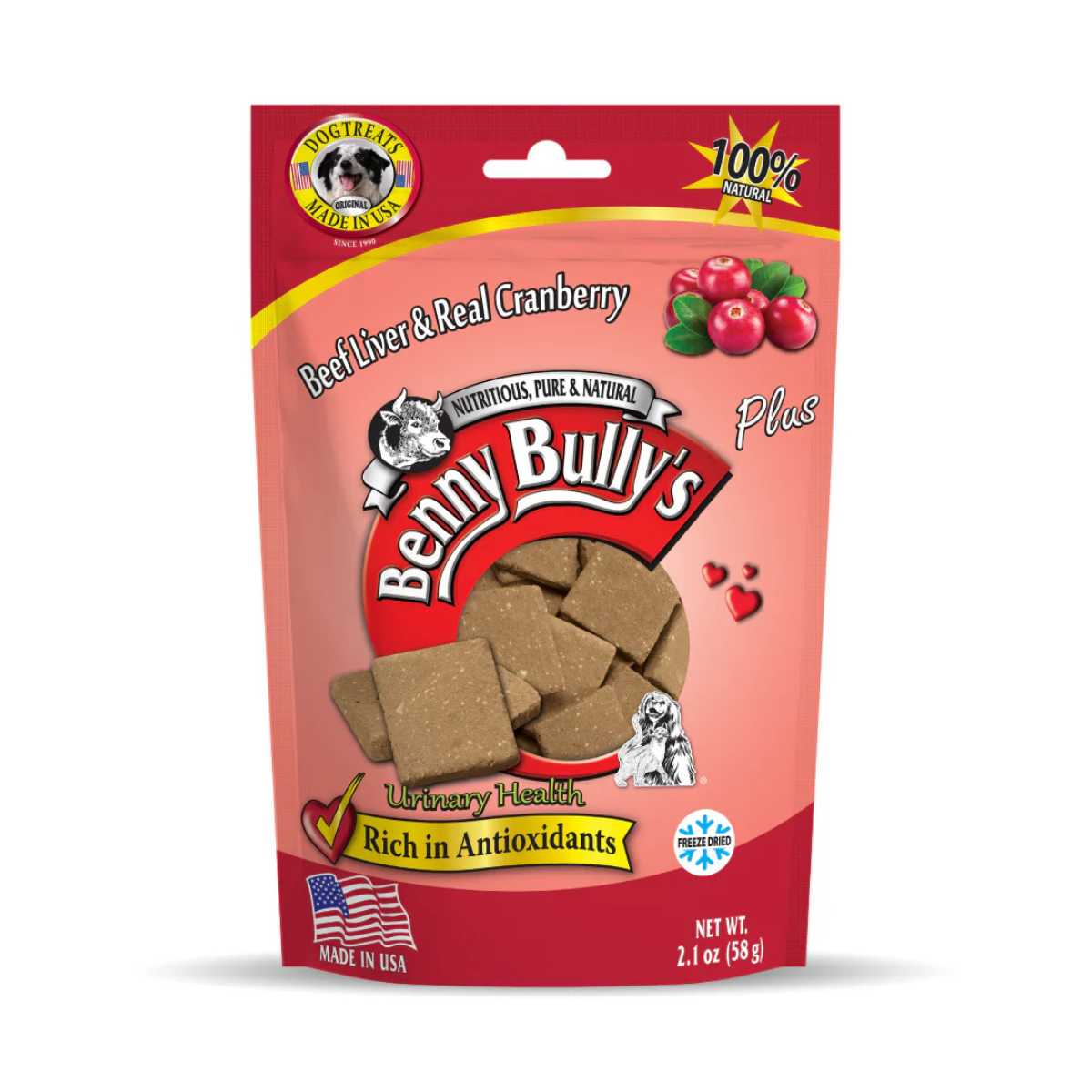 Benny Bully's Beef Liver Plus Cranberry - 2.1 oz/ 58g