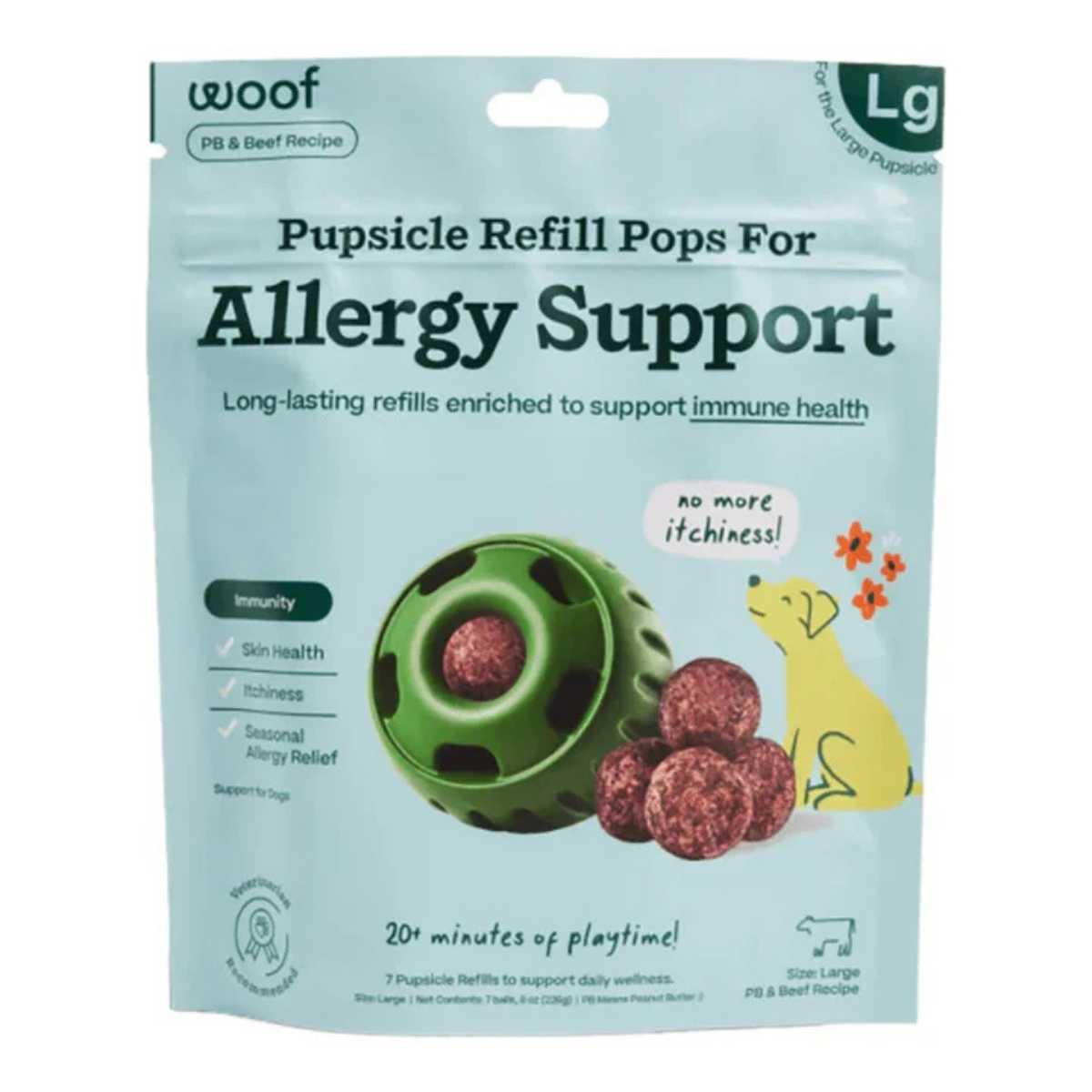 Woof Allergy Support Wellness Pops Large