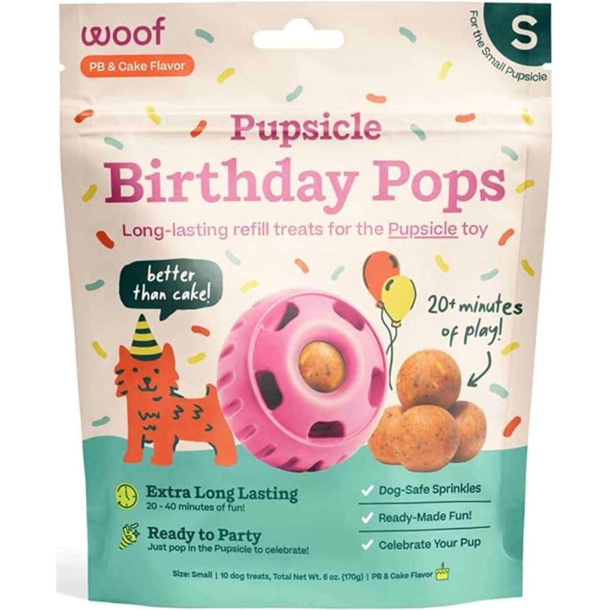 Woof Birthday Pops Small