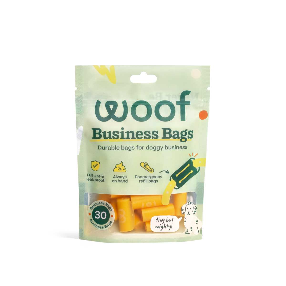 Woof Poomergency Refill 30 count (yellow)