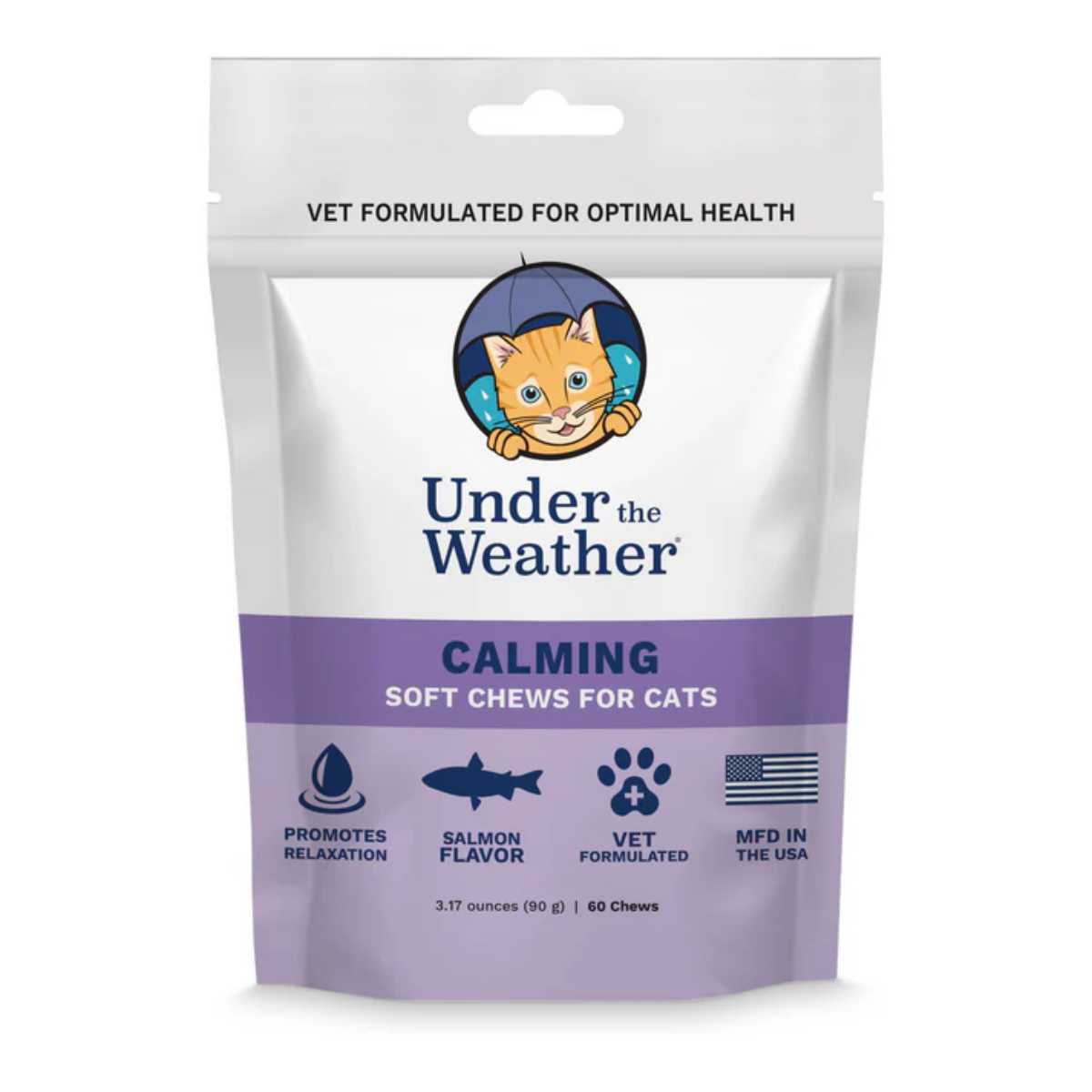 Under the Weather Cat Calming Chews- 60 ct Bag