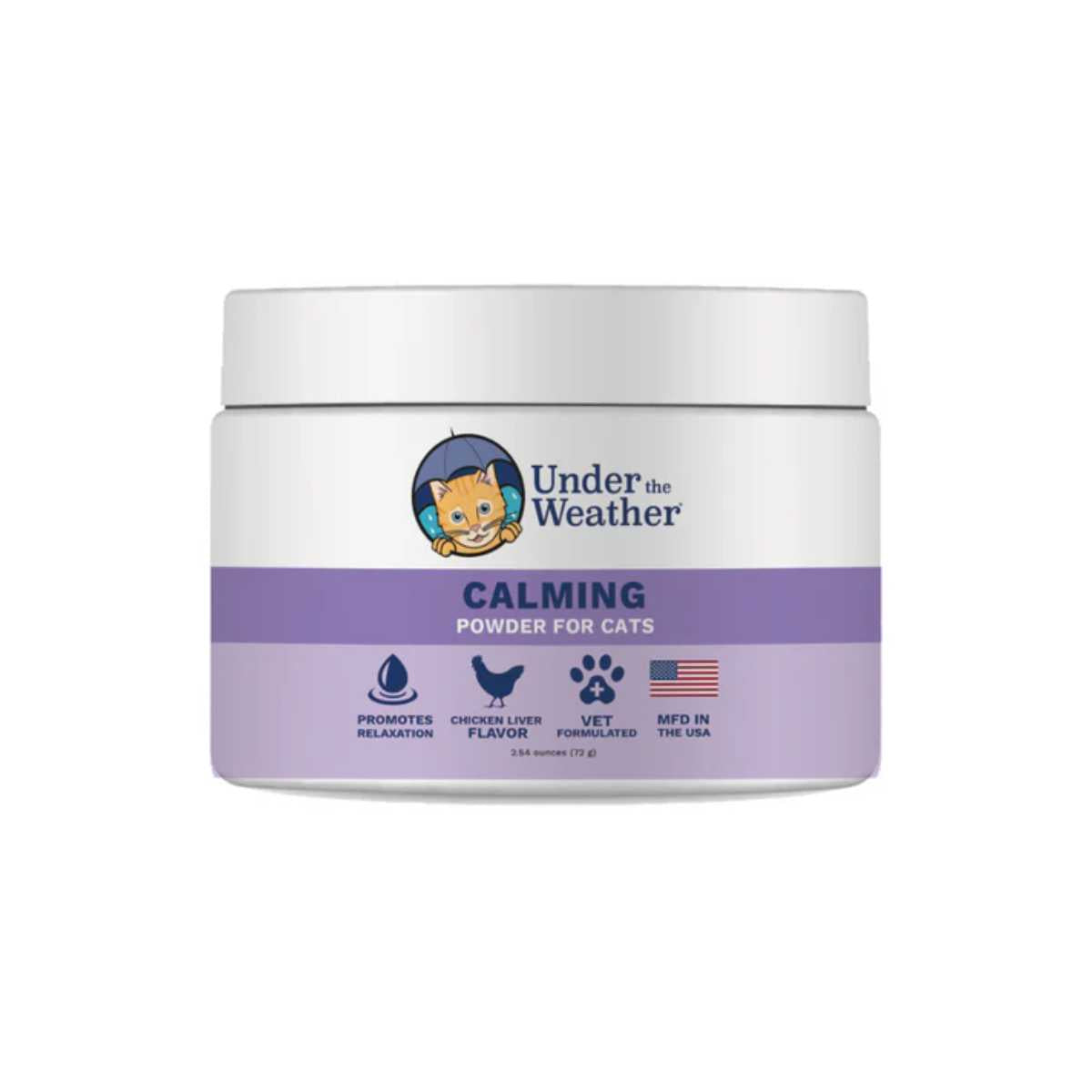 Under the Weather Cat Calming Powder- 2.54 oz Jar