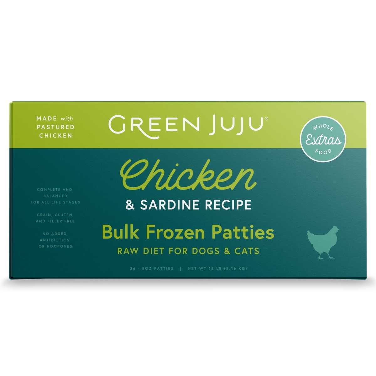 Green Juju Chicken And Sardine Frozen