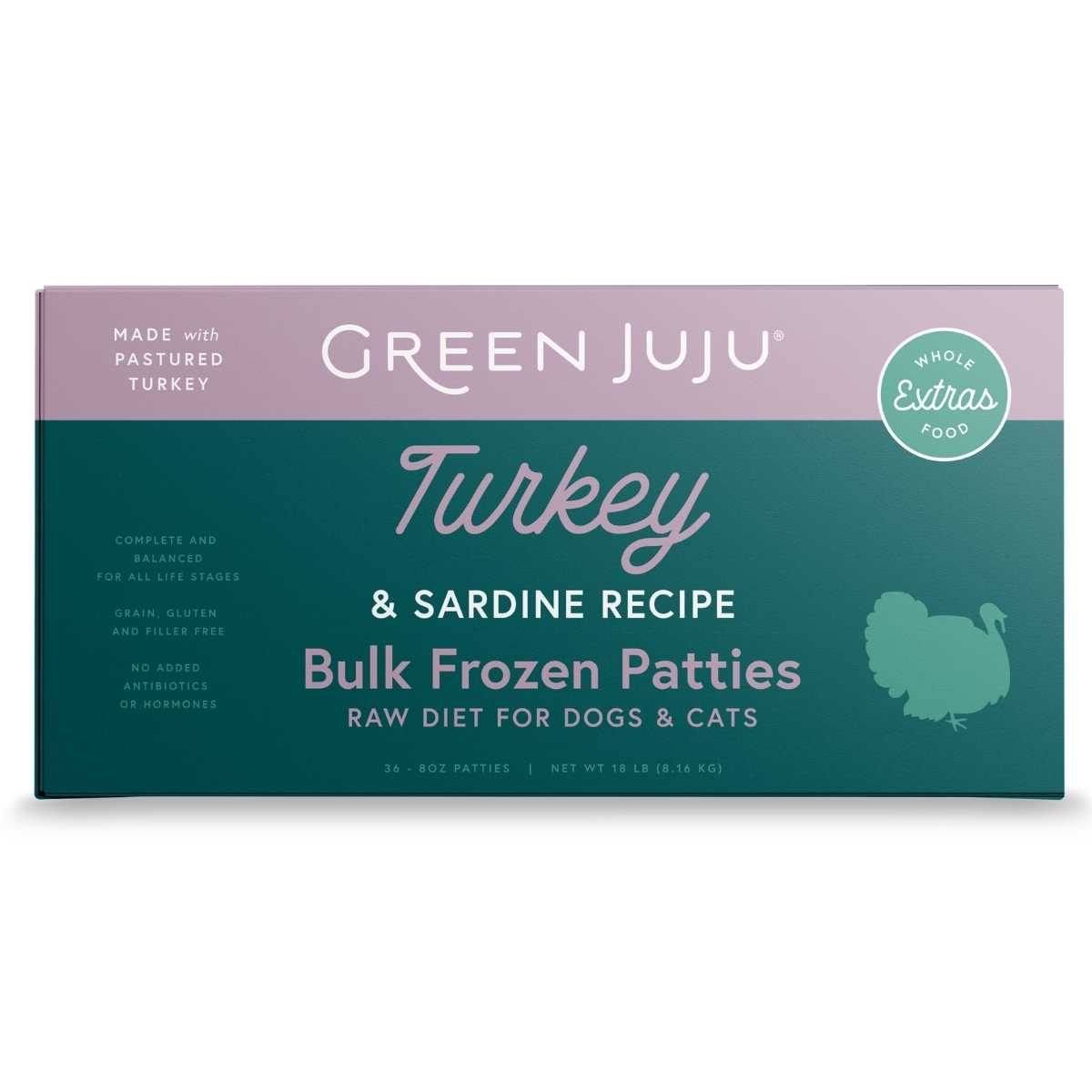 Green Juju Turkey And Sardine Frozen