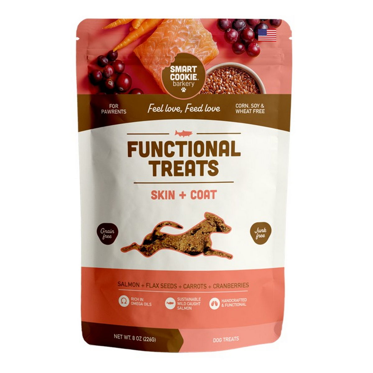 Smart Cookie Barkery Functional Treat Skin + Coat-8 oz Bag
