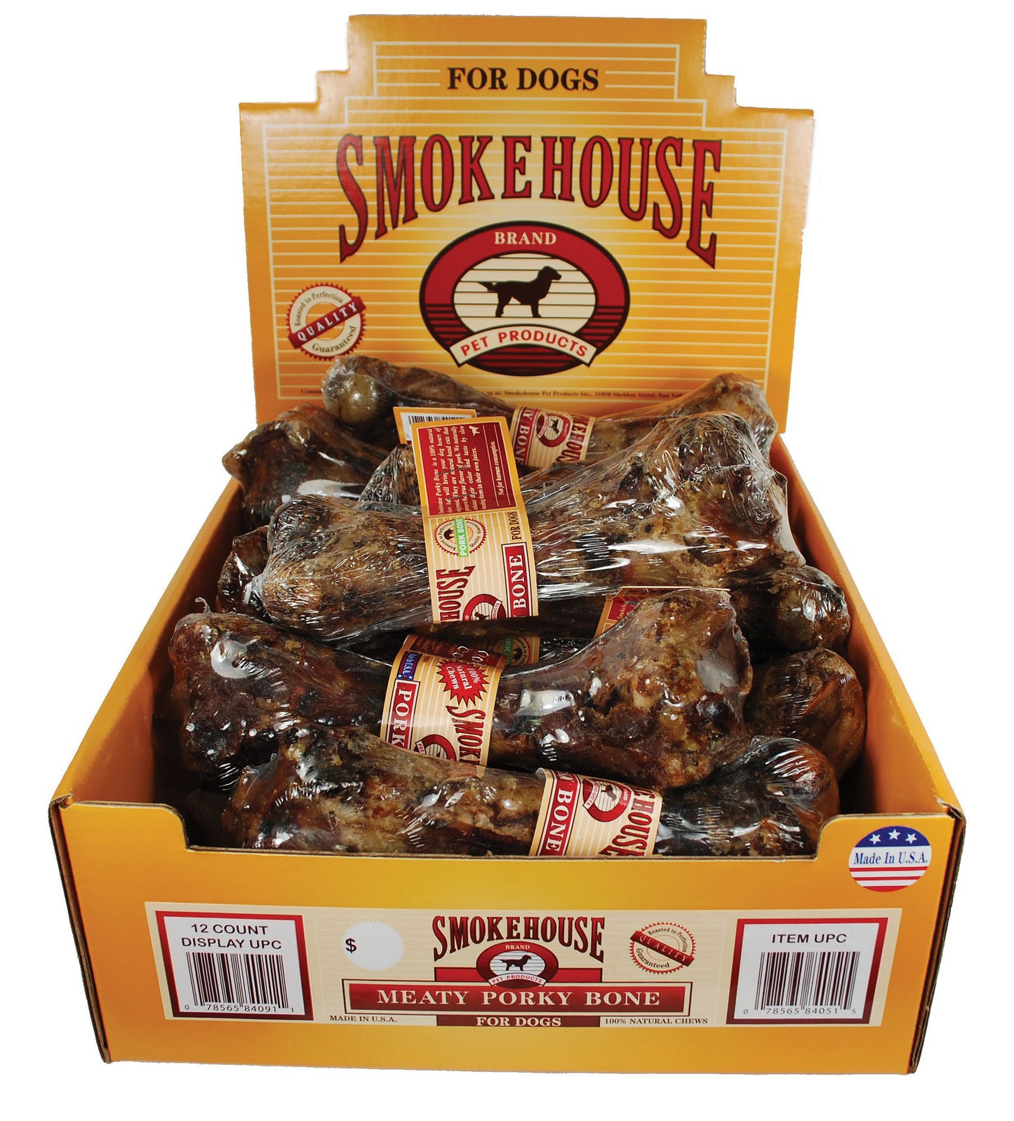 Smokehouse Usa Meaty Porky Bones (Pack Of 12)