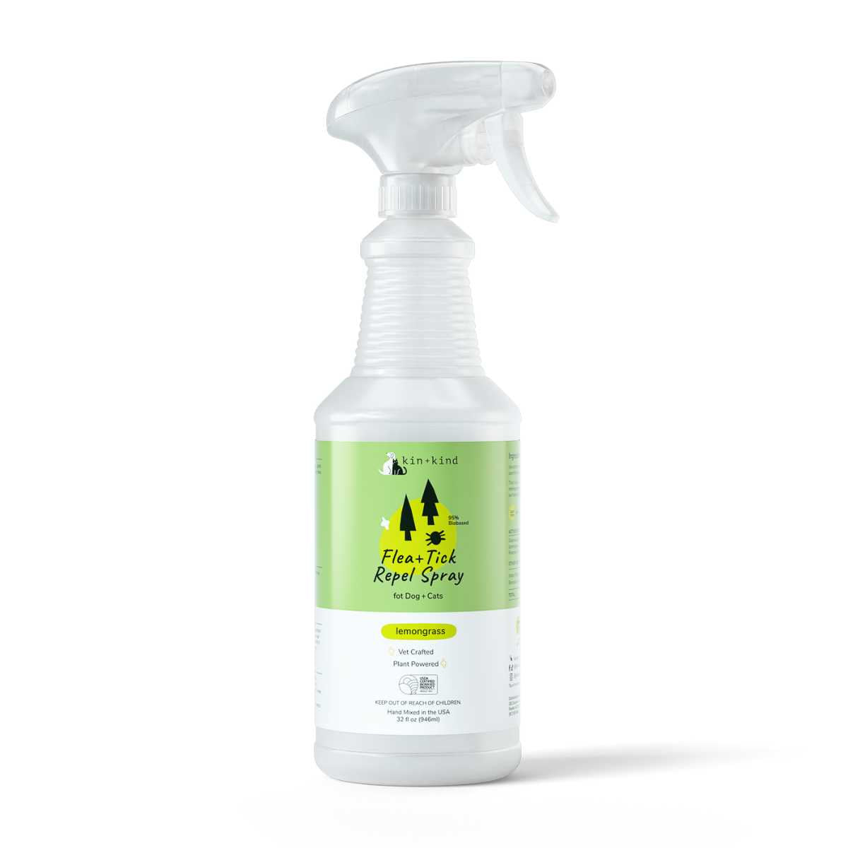 Kin+kind Kin And Kind Flea And Tick Spray Lemongrass