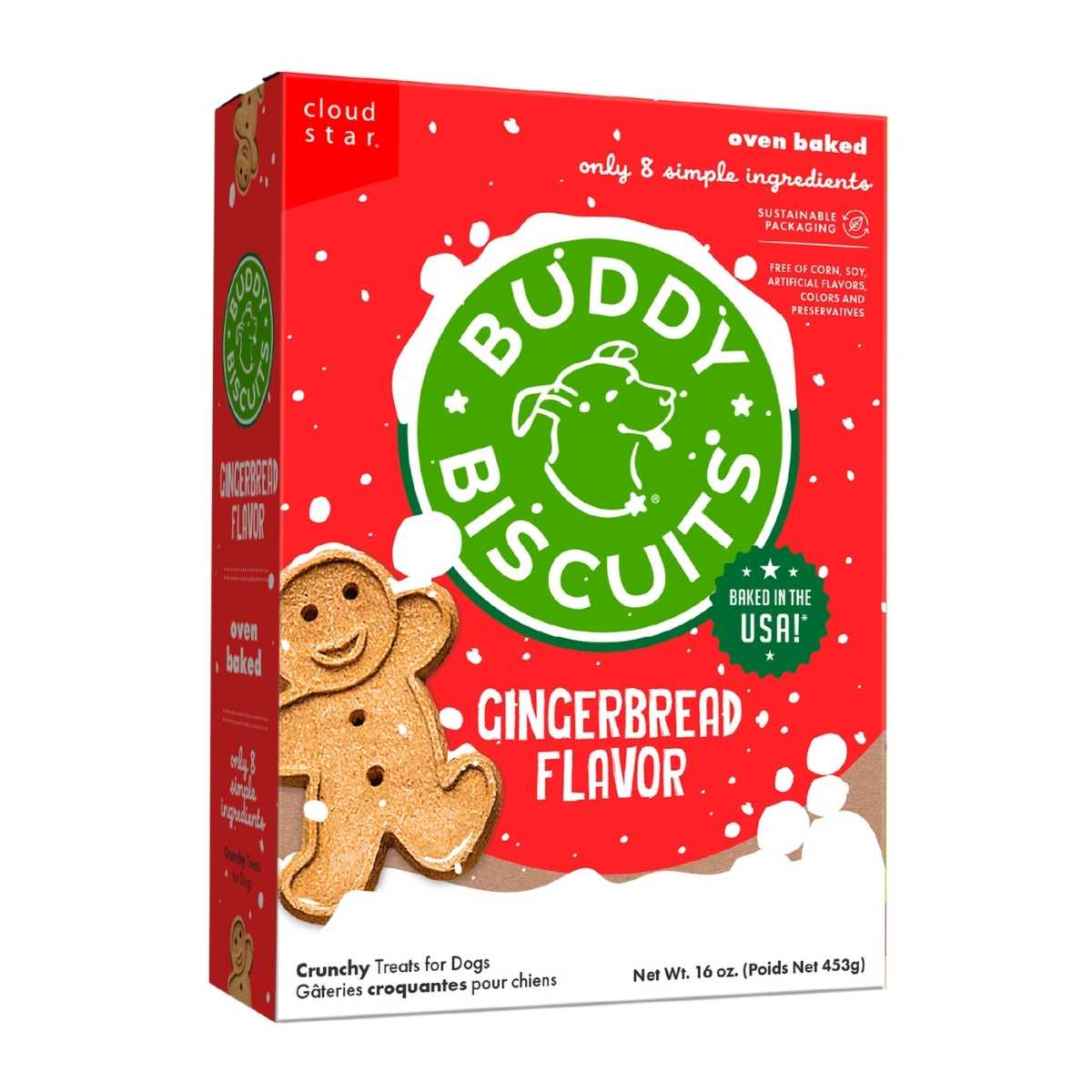 Cloud Star Buddy Biscuits Oven Baked Gingerbread Holiday 16oz
