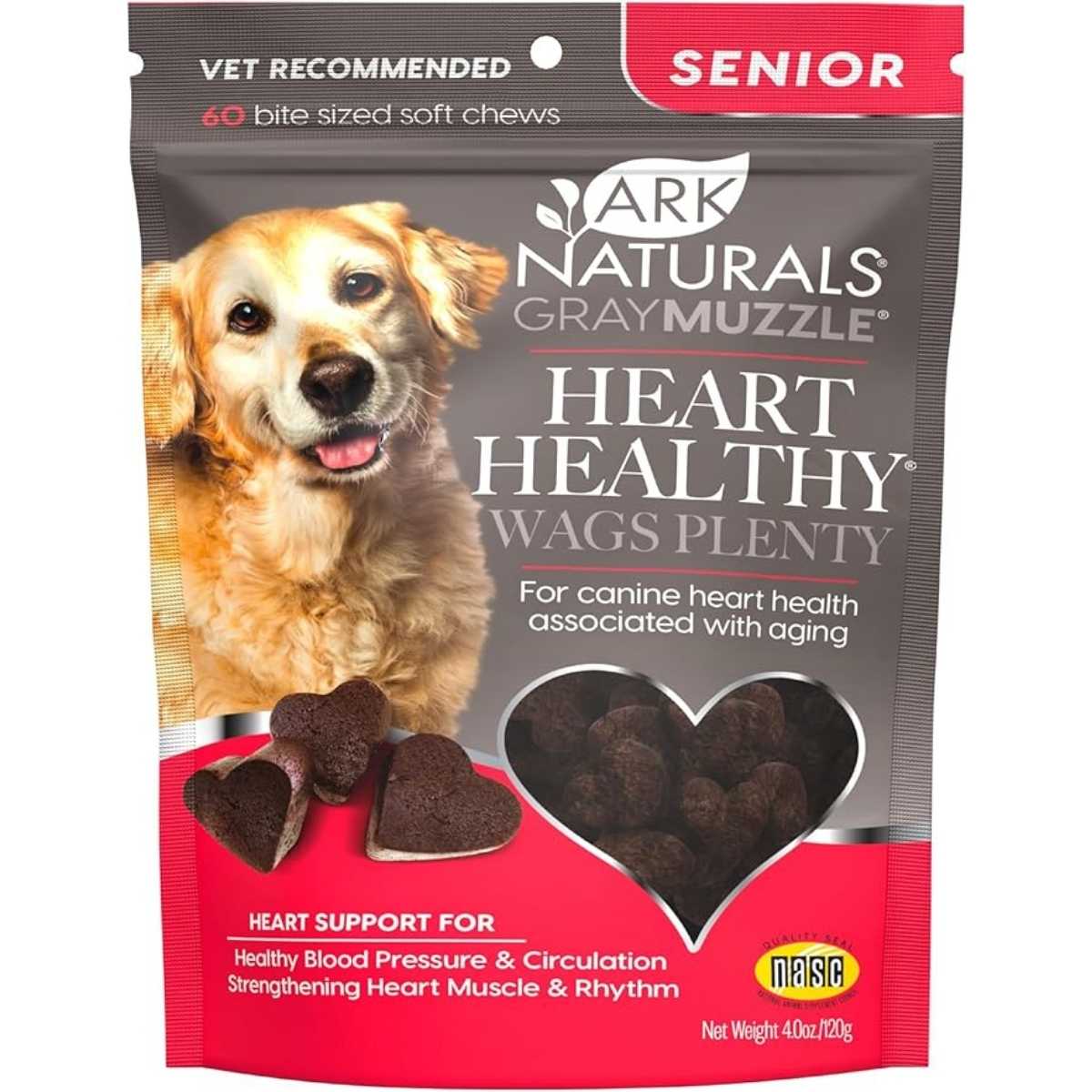 Ark Naturals Heart Healthy! Wags Plenty!-60 ct Bag