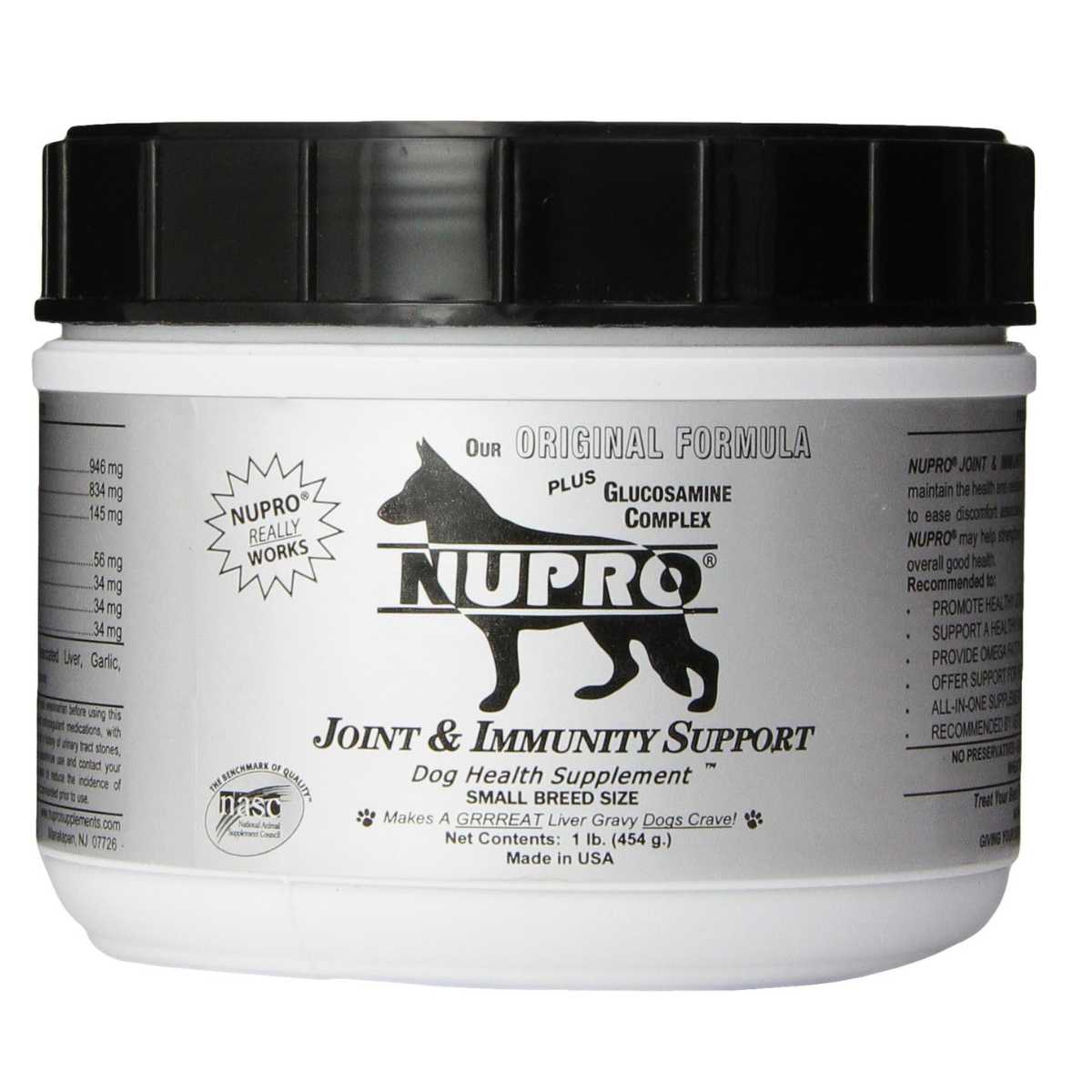 Nupro Silver Joint & Immunity Support (for small dogs)-1 lb Jar