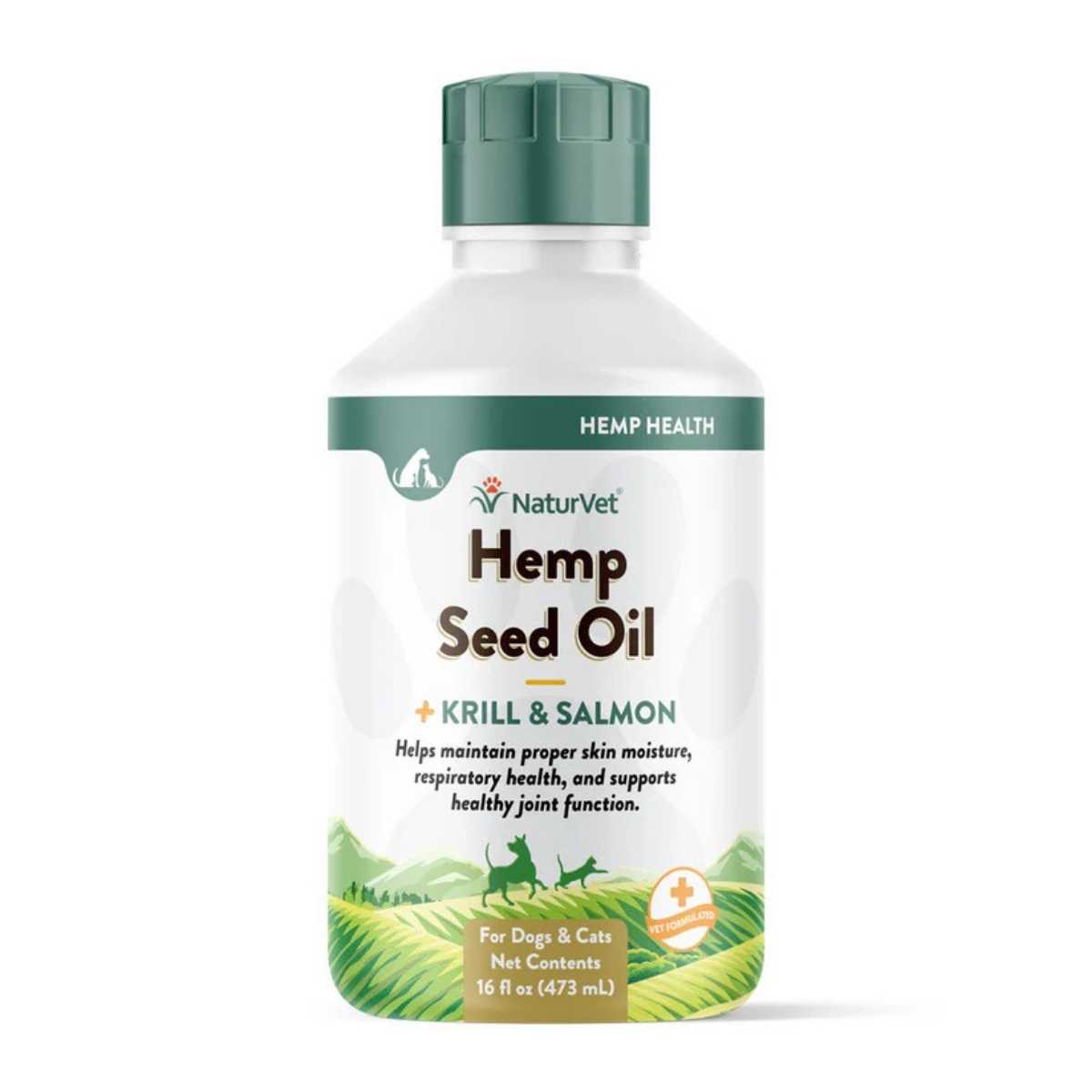 Naturvet Hemp Seed Oil, Krill & Salmon-16 oz Bottle