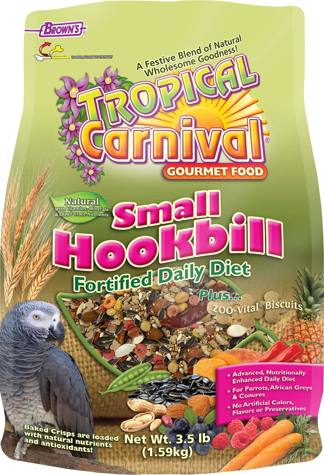 Tropical Carnival Natural Small Hookbill Food