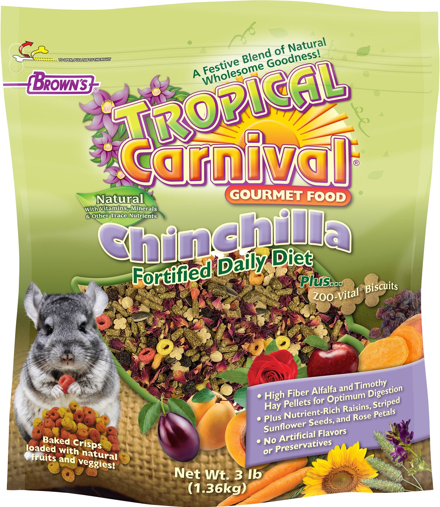 Tropical Carnival Natural Chinchilla Food