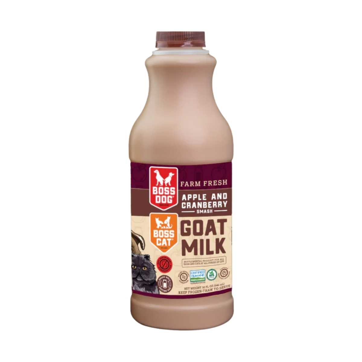 Boss Dog & Cat Raw Goat Milk Apple & Cranberry Smash-32 fl oz