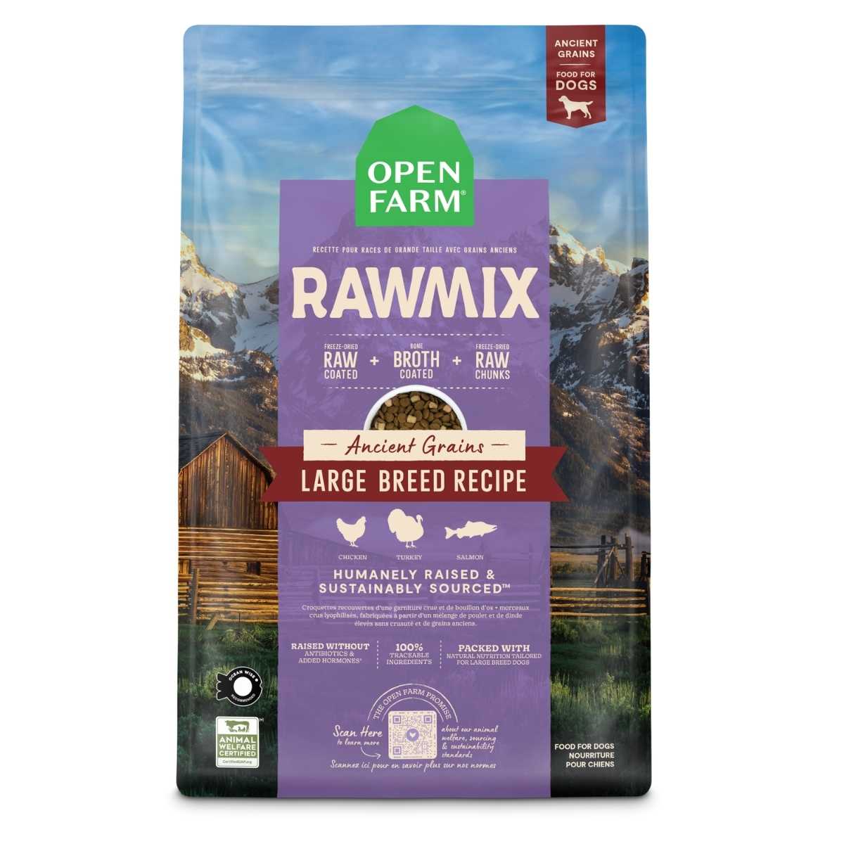Open Farm Dog RawMix Ancient Grains Large Breeds-20 lb Bag