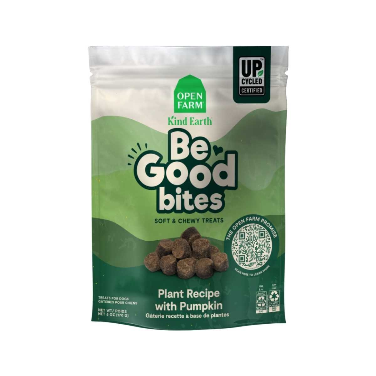 Open Farm Dog Be Good Bites Plant with Pumpkin-6 oz Bag