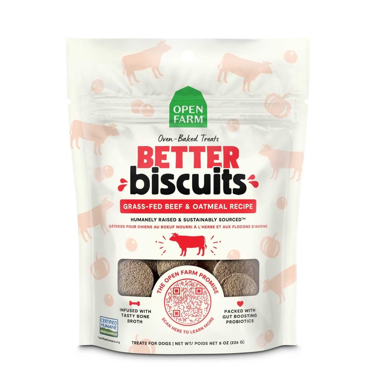 Open Farm Dog Better Biscuits Oatmeal Treats