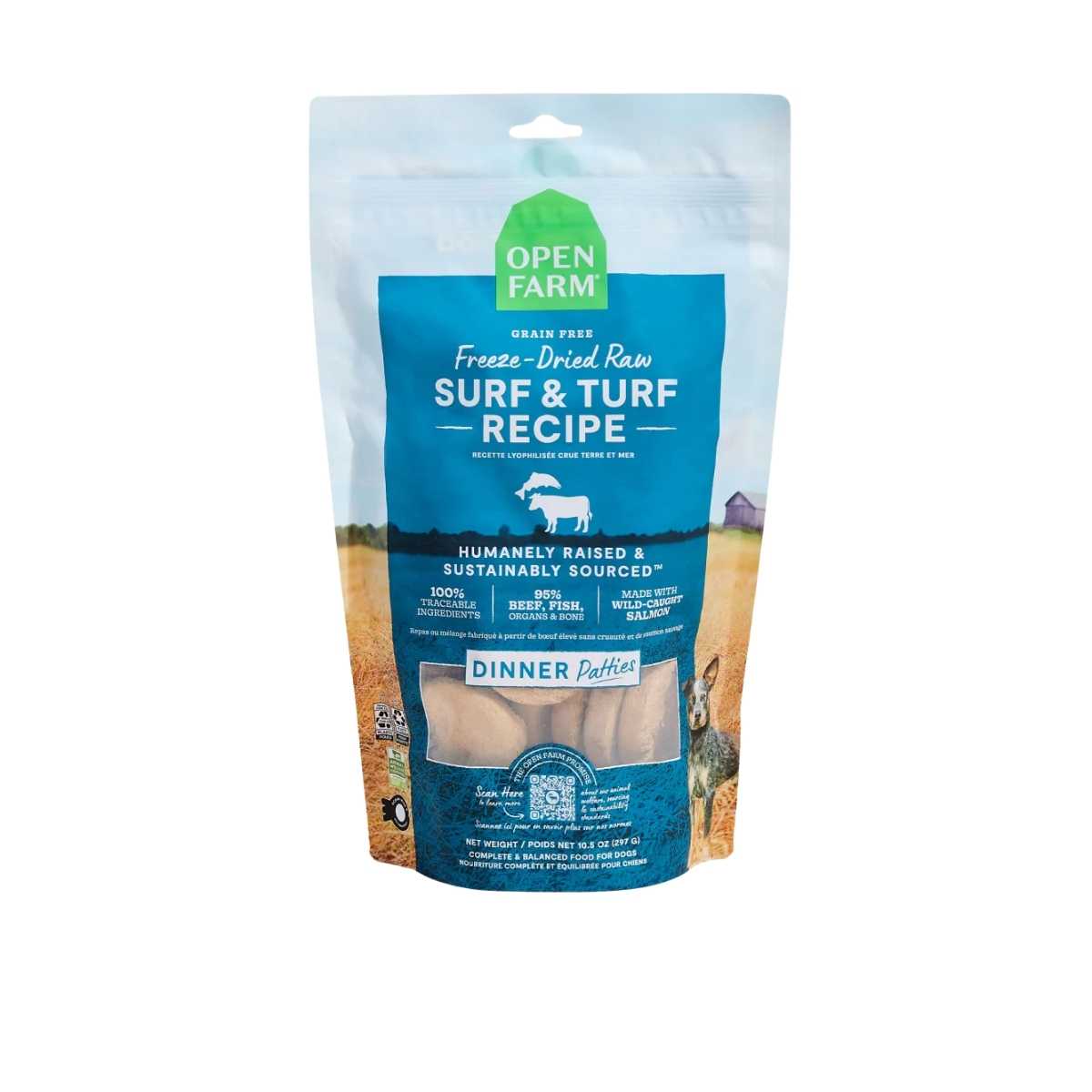 Open Farm Dog Freeze Dried Raw Surf Turf