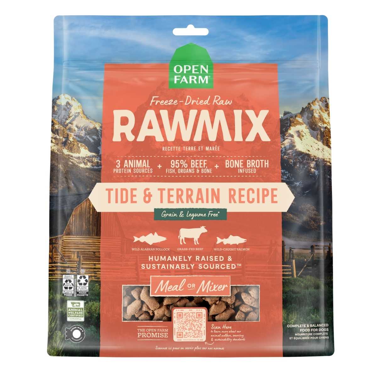 Open Farm Dog Grain Free RawMix Morseld Tide & Terrain-13.5 oz Bag