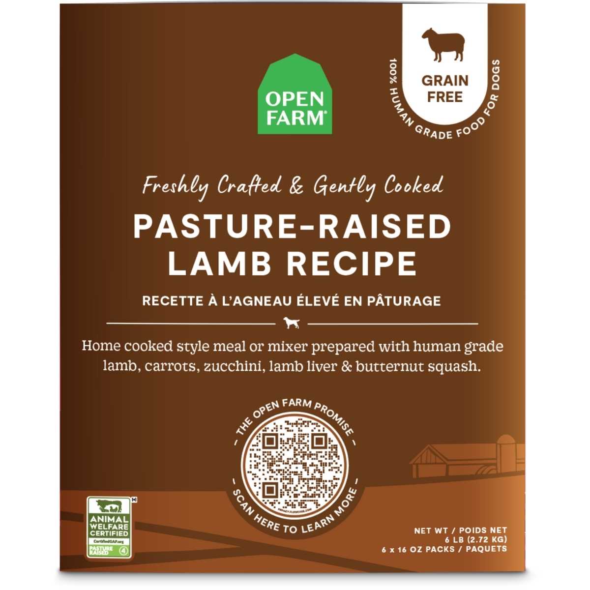 Open Farm Dog Frozen Gently Cooked Pasture